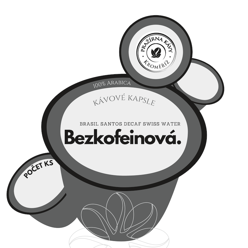 Kávové kapsle - Bezkofeinová káva Brazil Santos